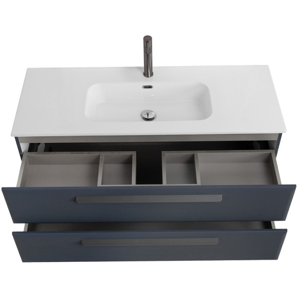 Тумба под раковину Cezares Eco-Cer-N 120 ECO-CER-N-1200-2C-SO-GR-P подвесная Grafito без ручек