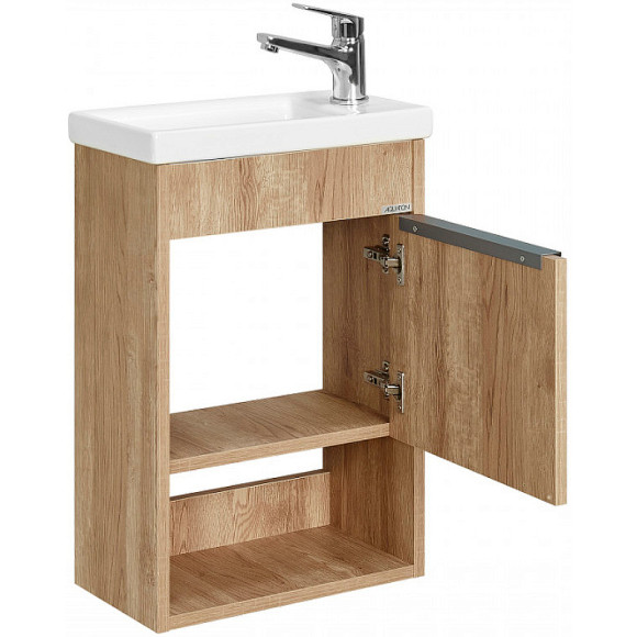 Тумба под раковину Aquaton Хоуп 40 1A287101HP6C0 подвесная Орех