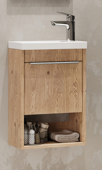 Тумба под раковину Aquaton Хоуп 40 1A287101HP6C0 подвесная Орех