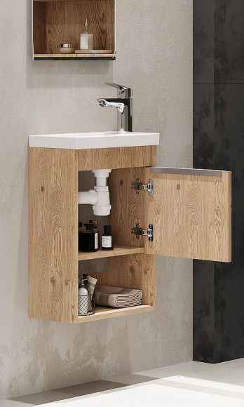 Тумба под раковину Aquaton Хоуп 40 1A287101HP6C0 подвесная Орех