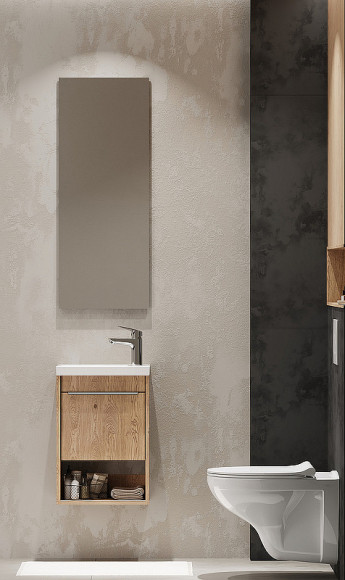 Тумба под раковину Aquaton Хоуп 40 1A287101HP6C0 подвесная Орех