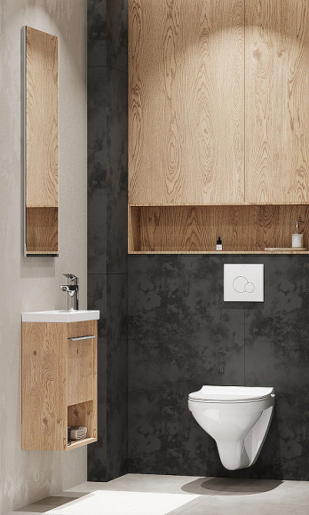 Тумба под раковину Aquaton Хоуп 40 1A287101HP6C0 подвесная Орех