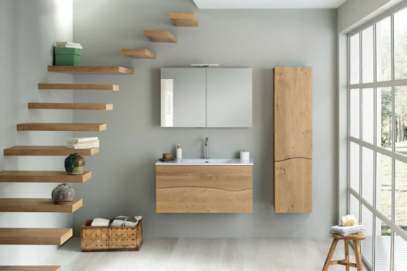 Шкаф пенал Jacob Delafon Sherwood 40 R EB1836RRU-P6 подвесной Натуральный дуб