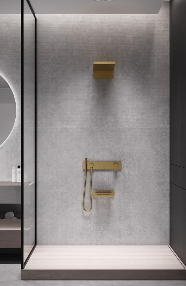 Душевая система Boheme Zodiac 132-2-G Золото