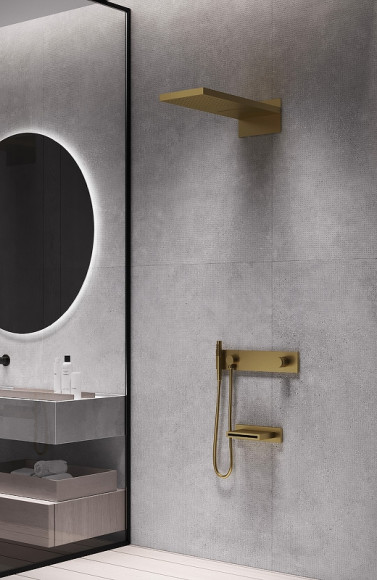 Душевая система Boheme Zodiac 132-2-G Золото