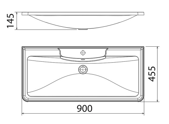 Раковина Florentina Аллегро 90 10.020.00900.001 Белая