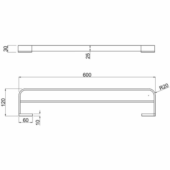 Полотенцедержатель Allen Brau Infinity 6.21013-31 Черная матовая Полотенцедержатель Allen Brau Infinity 6.21013-31 Черная матовая