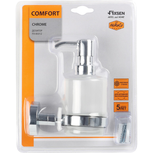 Дозатор для жидкого мыла Fixsen Comfort Chrome FX-85012 Хром