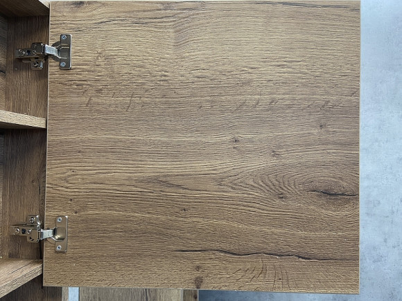 Зеркальный шкаф Comforty Марио 60 00-00004158 Дуб темный