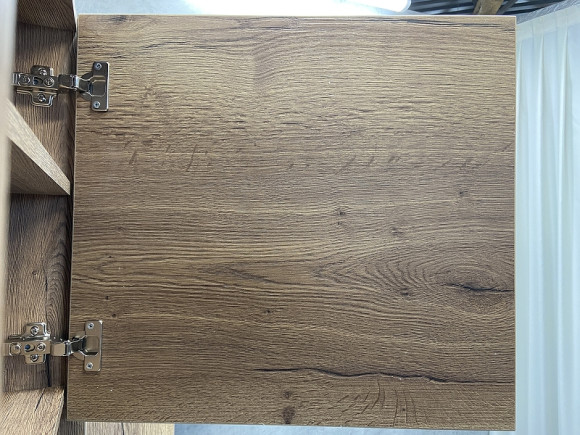 Зеркальный шкаф Comforty Марио 60 00-00004158 Дуб темный