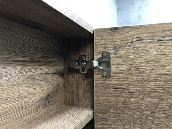 Зеркальный шкаф Comforty Марио 60 00-00004158 Дуб темный