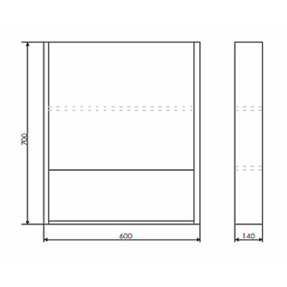 Зеркальный шкаф Comforty Марио 60 00-00004158 Дуб темный