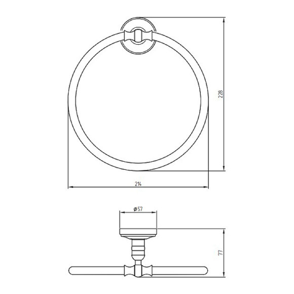 Кольцо для полотенец Migliore Mirella 17172 Бронза Кольцо для полотенец Migliore Mirella 17172 Бронза