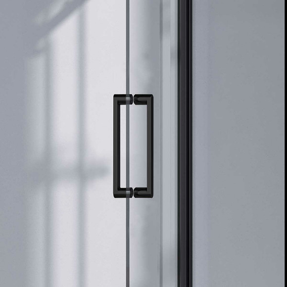 Душевой уголок Vincea Como-N 140x80 VSR-4CN8014CLB профиль Черный стекло прозрачное Душевой уголок Vincea Como-N 140x80 VSR-4CN8014CLB профиль Черный стекло прозрачное