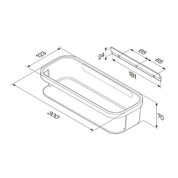 Полка для душа AM.PM Func A8F53122 Черная матовая Полка для душа AM.PM Func A8F53122 Черная матовая