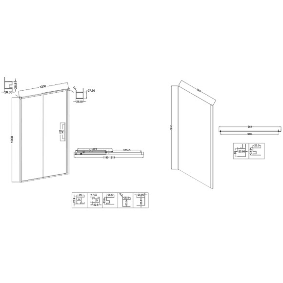 Душевой уголок Niagara Nova 120х100 NG-64-12A-A100-34 профиль Хром стекло прозрачное Душевой уголок Niagara Nova 120х100 NG-64-12A-A100-34 профиль Хром стекло прозрачное