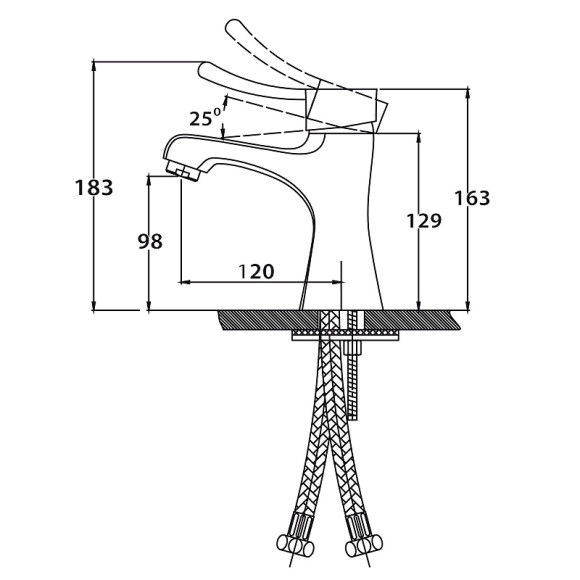 Смеситель для раковины Kaiser Verona 29011 Хром