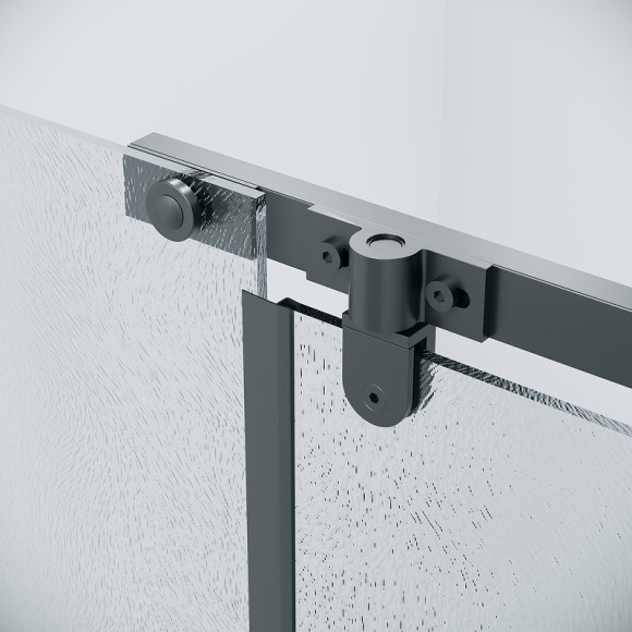 Душевой уголок Grossman Pragma 110х90 120.K33.03.1190.21.02 профиль Черный матовый стекло шиншилла