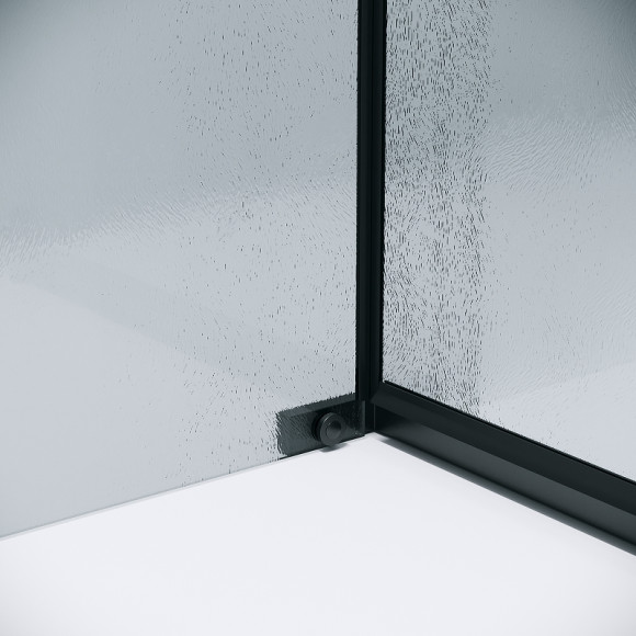 Душевой уголок Grossman Pragma 110х90 120.K33.03.1190.21.02 профиль Черный матовый стекло шиншилла