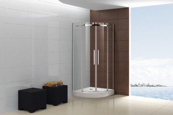 Душевой уголок Cezares Stylus-M 90x90 STYLUS-O-M-R-2-90-C-Cr профиль Хром стекло прозрачное