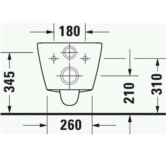 Унитаз Duravit D-Neo 2577090000 подвесной без сиденья Унитаз Duravit D-Neo 2577090000 подвесной без сиденья