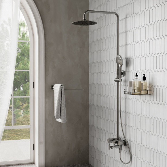 Душевая система WasserKRAFT A14201 Никель Душевая система WasserKRAFT A14201 Никель