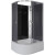 Душевая кабина Niagara Eco 110x80 R E110/80/40R/TN/BK без гидромассажа