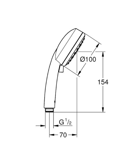Ручной душ Grohe Tempesta Cosmopolitan 27571002 Хром
