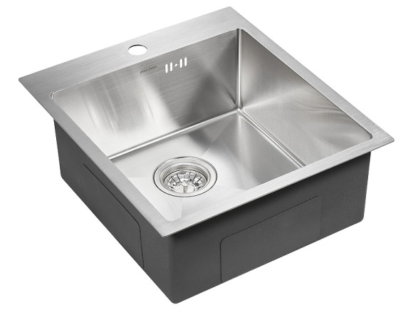 Кухонная мойка Paulmark Kroner 45 PM214551-BS Брашированная сталь Кухонная мойка Paulmark Kroner 45 PM214551-BS Брашированная сталь
