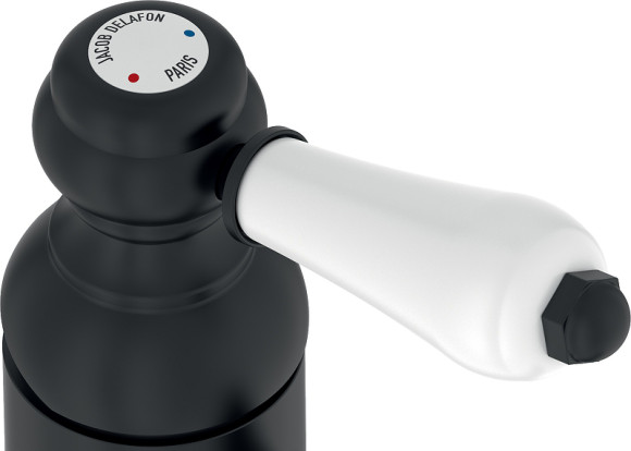 Смеситель для раковины Jacob Delafon Louise E24360-BL Черный матовый Смеситель для раковины Jacob Delafon Louise E24360-BL Черный матовый