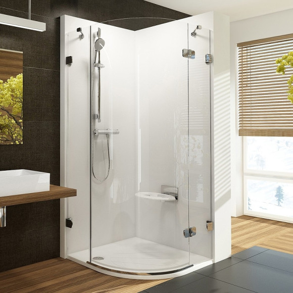 Душевой уголок Ravak Brilliant BSKK3-90 90х90 R 3UP77A00Y1 профиль Хром стекло Transparent Душевой уголок Ravak Brilliant BSKK3-90 90х90 R 3UP77A00Y1 профиль Хром стекло Transparent