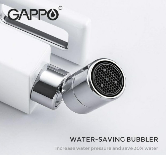 Смеситель для биде Gappo G17-8 G5017-8 Белый Хром Смеситель для биде Gappo G17-8 G5017-8 Белый Хром