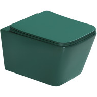 Унитаз SantiLine SL-5007G подвесной Зеленый матовый с сиденьем Микролифт