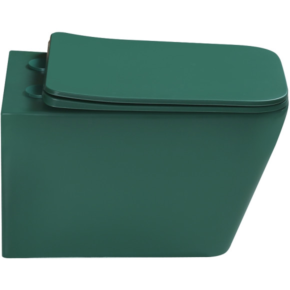 Унитаз SantiLine SL-5007G подвесной Зеленый матовый с сиденьем Микролифт
