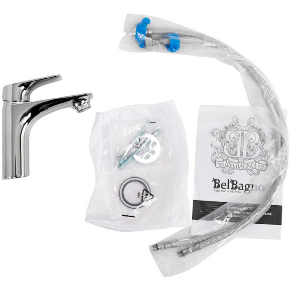 Смеситель для раковины BelBagno Marino MARINO-LVM-CRM-W0 Хром Смеситель для раковины BelBagno Marino MARINO-LVM-CRM-W0 Хром