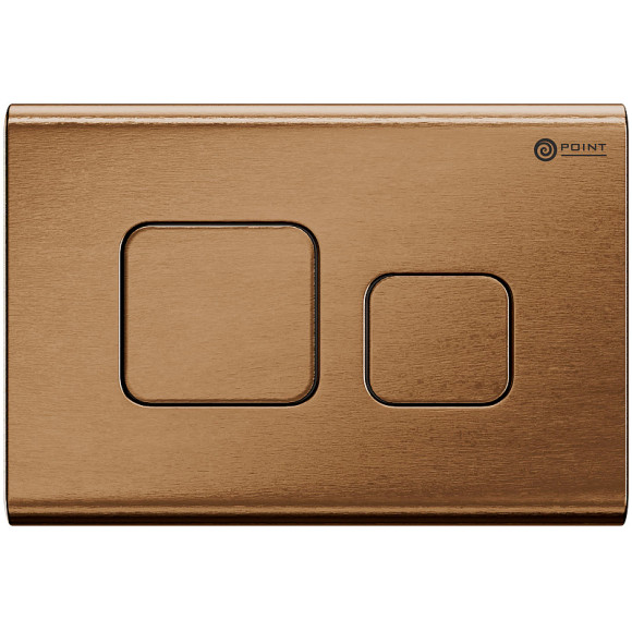 Комплект унитаза с инсталляцией Point Виктория PN48078BB с сиденьем Микролифт и клавишей смыва Бронза брашированная