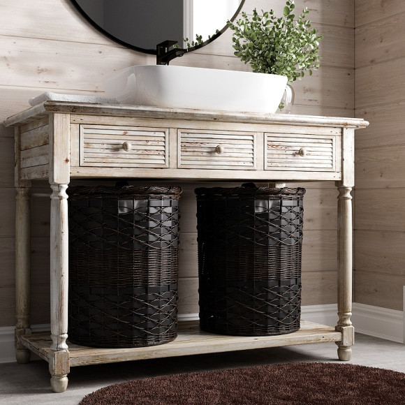 Корзина для белья WasserKRAFT Bever WB-240-M с крышкой Темно-коричневая