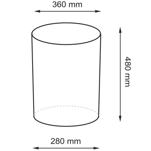 Корзина для белья WasserKRAFT Bever WB-240-M с крышкой Темно-коричневая
