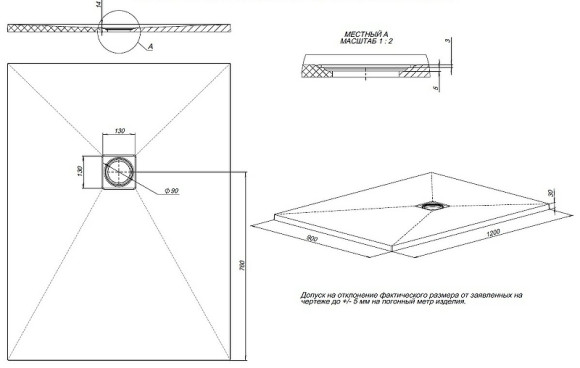Душевой поддон из искусственного камня Allen Brau Priority 120x90 8.31007-AM Антрацит Душевой поддон из искусственного камня Allen Brau Priority 120x90 8.31007-AM Антрацит