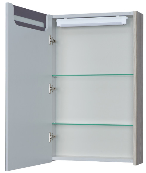 Зеркальный шкаф Aquaton Сильва 50 L 1A215502SIW6L с подсветкой Дуб фьорд