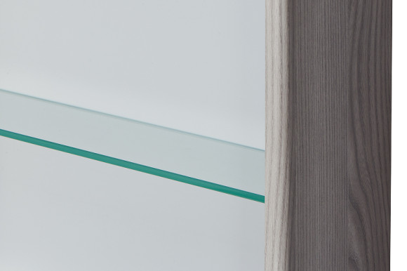 Зеркальный шкаф Aquaton Сильва 50 L 1A215502SIW6L с подсветкой Дуб фьорд