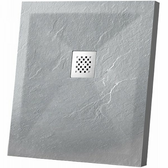 Душевой поддон из искусственного камня Vincea 100x100 VST-4SR1010G Серый