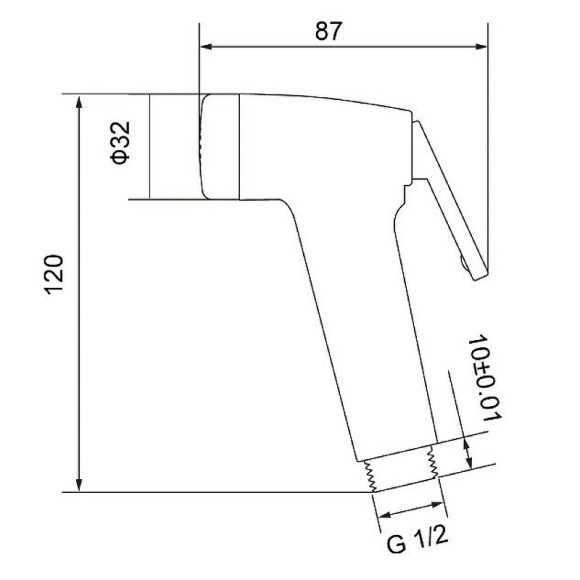 Гигиенический душ Timo SL-2053/03 Черный матовый Гигиенический душ Timo SL-2053/03 Черный матовый