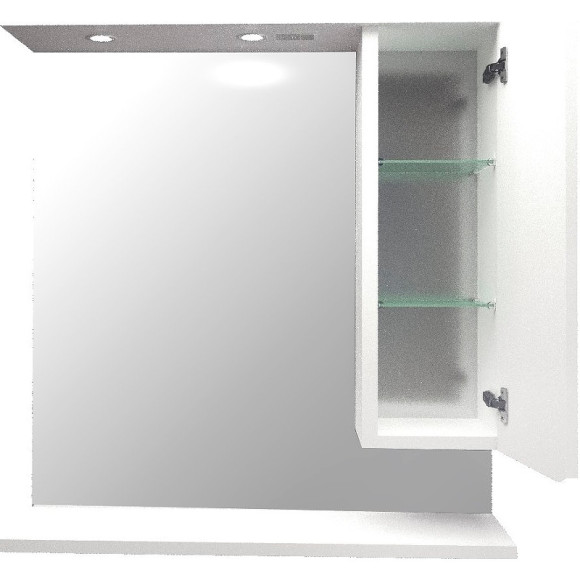 Зеркало со шкафом 1MarKa Кода 65 Лайт У23118 с подсветкой Белый глянец Зеркало со шкафом 1MarKa Кода 65 Лайт У23118 с подсветкой Белый глянец