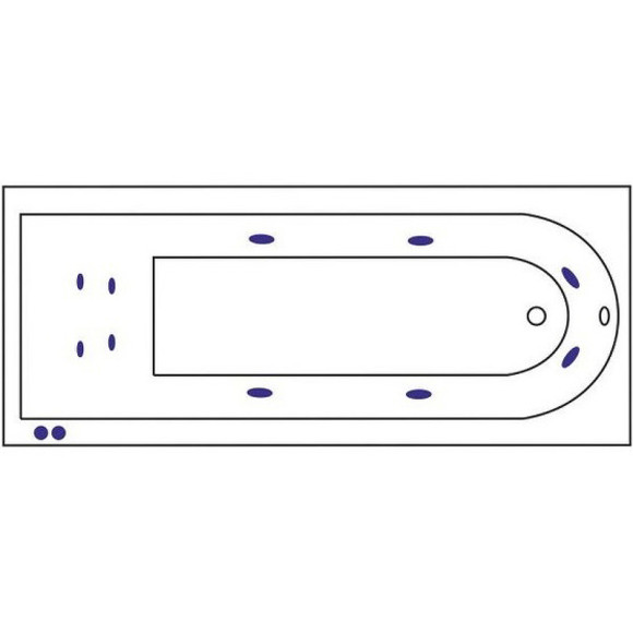 Акриловая ванна Excellent Aurum Slim 180x80 WAEX.AUR18S.HYDRO+.CR с гидромассажем Акриловая ванна Excellent Aurum Slim 180x80 WAEX.AUR18S.HYDRO+.CR с гидромассажем