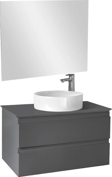 Тумба под раковину Jacob Delafon Madeleine 80 EB2083-J54 подвесная Серая матовая