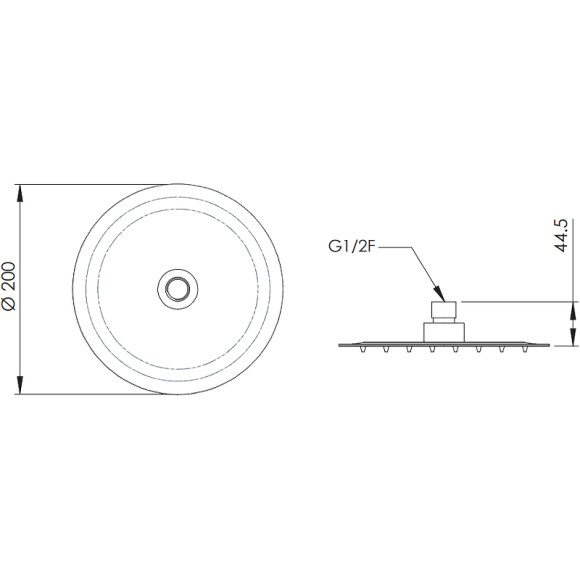 Верхний душ Remer 357UFM20X Хром Верхний душ Remer 357UFM20X Хром
