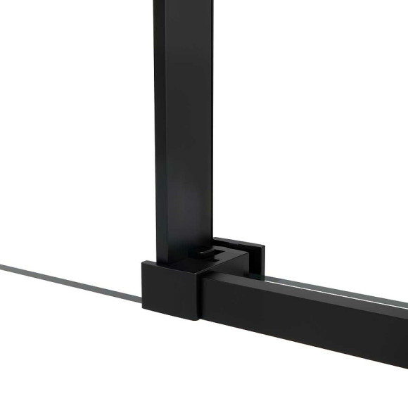 Душевой уголок Vincea Slim Soft 130х100 VSR-1SS1013CLB профиль Черный стекло прозрачное