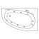 Акриловая ванна Excellent Kameleon 170x110 R WAEX.KMP17.SMART.GL с гидромассажем Акриловая ванна Excellent Kameleon 170x110 R WAEX.KMP17.SMART.GL с гидромассажем