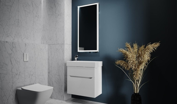 Зеркало Raval Prima 60 Prim.02.60/W/RL с подсветкой с бесконтактным выключателем